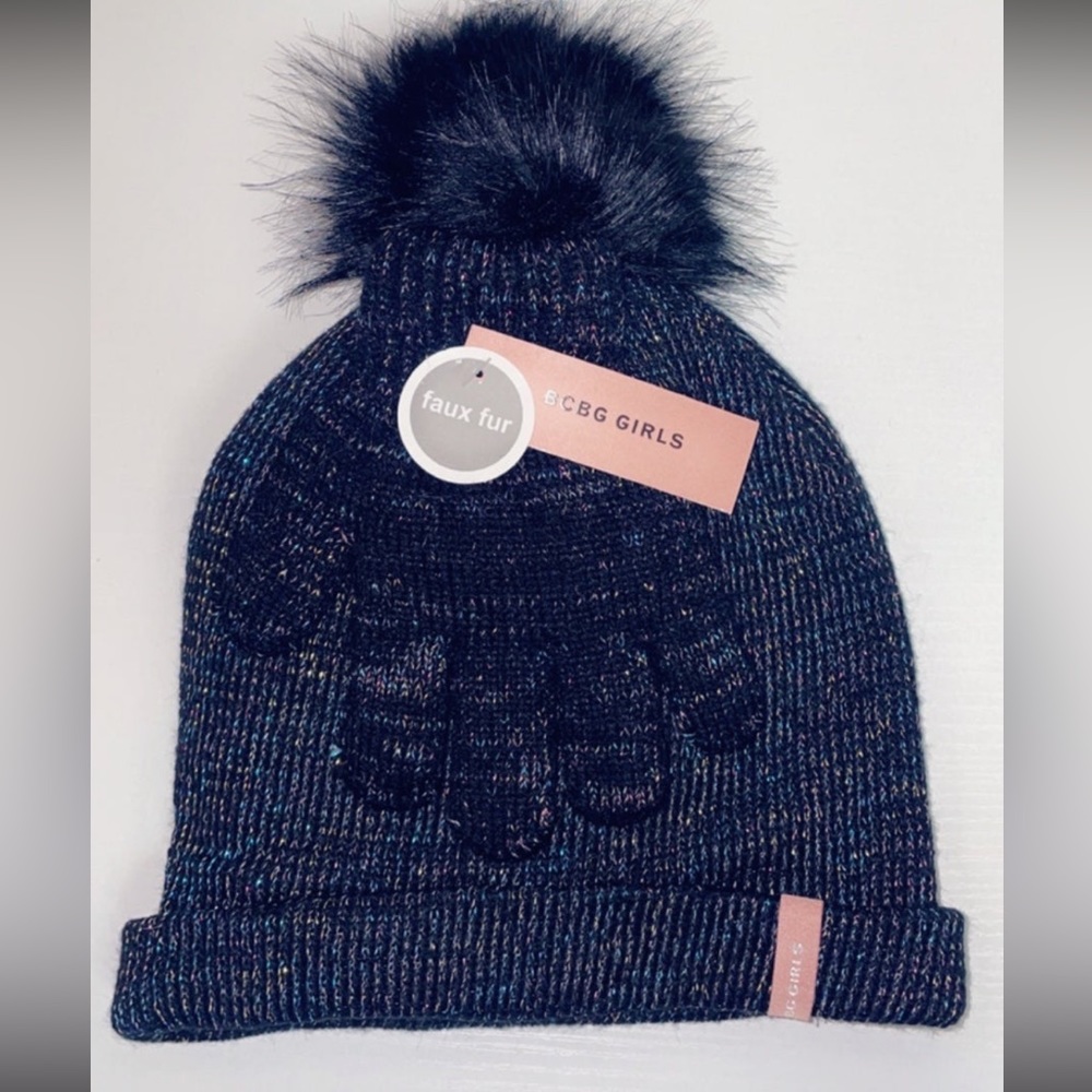 New BCBG Girls Beanie and Gloves